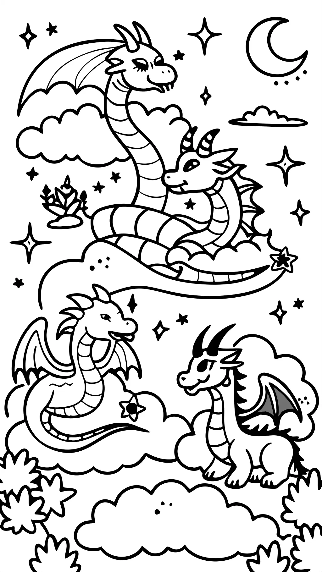 free printable coloring pages dragons